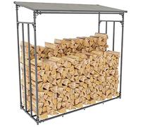 CLP Abri d'extérieur pour bois de chauffage Ruston – Aluminium, rangement pour bûches XL
