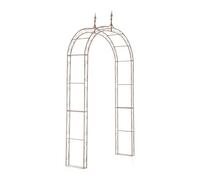 CLP Arcade De Jardin en Fer Forgé Lenz I Arche A Rosiers Robuste Et Stable I Support pour Plantes Grimpantes I Hauteur 264 cm, Couleur:Marron Antique