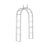 CLP Arcade De Jardin en Fer Forgé Lenz I Arche A Rosiers Robuste Et Stable I Support pour Plantes Grimpantes I Hauteur 264 cm, Couleur:Bronze