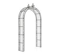 CLP Arche à Rosiers Sun - Arcade de Jardin en Fer Forgé - Support pour Plantes Grimpantes - Arceau de Jardin Treillis de Jardin, Couleur:Bronze