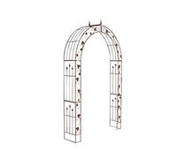 CLP Arche de Jardin en Fer Forgé Emma I Support pour Plantes Grimpante Robuste I Arcade de Jardin Solide et Durable I Treillis de Jardin Couleur, Couleur:Marron Antique