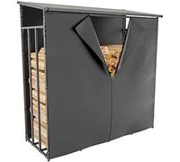 CLP Bâche De Protection pour Range Bûches Ruston I Housse pour Abri De Bois De Chauffage en Tissu Hysdrofuge Et Fermeture Eclair, Taille:XL
