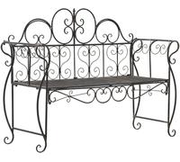 CLP Banc de Jardin Minna en Metal Style Art Nouveau, avec accoudoirs, Ideal Jardin, terrasse et Balcon, Charge Max 180 kg, Couleur:Bronze