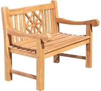 CLP Banc d'extérieur en teck, modèle Florida | Couleur : teck | Dimensions : 120 cm