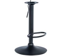 CLP Cadre XL pour tabourets de bar - Colonne de tabouret de bar renforcée - 8 x 8 ou 10 x 10 cm - Espacement des trous - Tabouret de bar DIY jusqu'à 150 kg - Couleur : noir, Dimensions : 8 x 8 cm