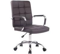 CLP Chaise de bureau Deli Pro similicuir , Marron Marron G