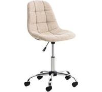 CLP Chaise de bureau Emil tissu , Crème Crème G