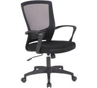 CLP Chaise de bureau en maille Kampen , Noir / Noir Noir/Noir G