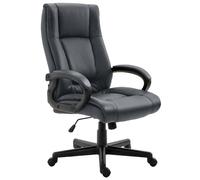 CLP Chaise de Bureau Ergonomique avec roulettes et réglage en Hauteur, Chaise de Direction réglable en Hauteur, Chaise pivotante Sparta, Couleur:Gris