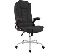 Fauteuil de Bureau Thor XXL en Tissu - CLP - Gris foncé - Accoudoirs - Poids max. 150 kg 123 cm