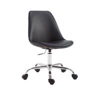 CLP Chaise de bureau Toulouse similicuir , Noir Noir G