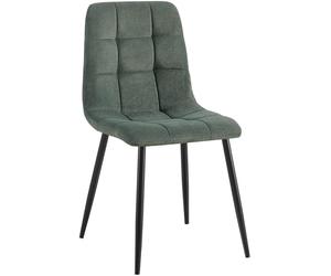 CLP Chaise de Salle à Manger Antibes I Chaise de Cuisine avec revêtement en Velours côtelé surpiqué I Peut Supporter jusqu'à 150 kg | Couleur Vert