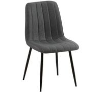 Chaise clp en metal non pliable interieur H. 88 cm gris gris G