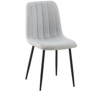 Chaise CLP a lunite velours 88 cm gris Gris G