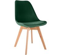 Chaise Linares - Velours/Bois