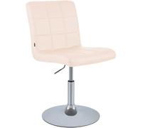 Chaise de salle à manger Ricky en similicuir , Crème Crème G