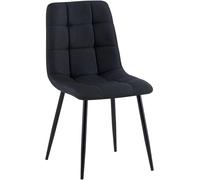 CLP Trading GmbH Chaise Générique – plastique intérieur non pliable, H. 84 cm, Noir – Lot de 1