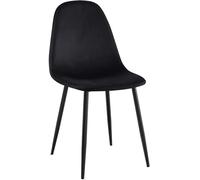 Chaise de salle à manger en velours Napier