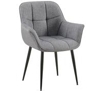Chaise clp interieur en metal gris H. 84 cm Gris foncé G