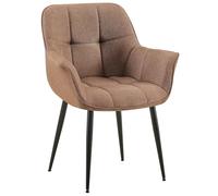 Chaise clp interieur non pliable H. 84 cm en metal marron