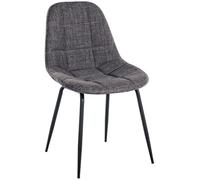 Chaise clp interieur non pliable en metal H. 80 cm gris