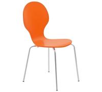 CLP Trading GmbH – Chaise de conférence Diego – Bois empilable non-pliable int. H.86 cm Orange