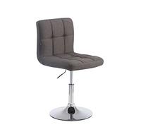 CLP Chaise Lounge Design Palma V2 - Rembourré avec Revêtement en Tissu et Coutures décoratives - Chaise Pivotante Hauteur Réglable - Charge Max, Couleur:Gris foncé