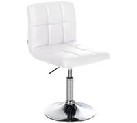 CLP Chaise Lounge Design Palma V2 Similicuir I Chaise Design Rembourrée Pivotante Hauteur Réglable I Coutures décoratives I Charge Max 135 kg, Couleur:Blanc