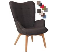 Chaise Lounge Durham en Tissu - Siège Gris foncé Gris foncé G