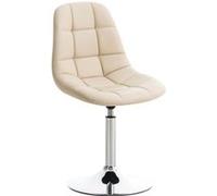 CLP Chaise lounge Emil en similicuir , Crème beige G