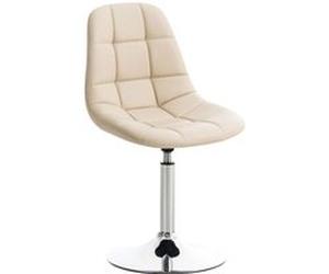 CLP Chaise lounge Emil en similicuir , Crème beige G