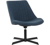 CLP Chaise lounge Granby en Tissu avec Pied en métal , Bleu Bleu G