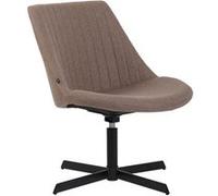 CLP Chaise lounge Granby en Tissu avec Pied en métal , Taupe