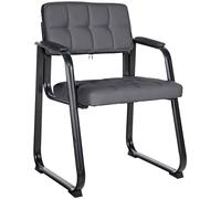 Chaise de visiteur Canada B similicuir , Gris Gris G