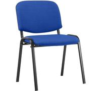 Chaise visiteur Ken tissu , Bleu