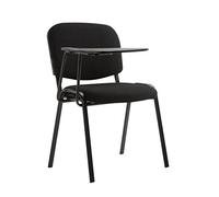 Chaise Ken en tissu avec tablette rabattable , Noir