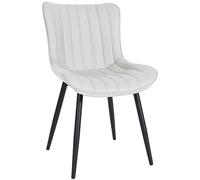 Lot de 1 chaise de conference GENERIQUE interieur non pliable en plastique H. 81 cm blanc