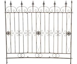 CLP Côture De Jardin Mangold en Fer I Bordure D'extérieur 125 x 115 cm I Treillis décoratif, Couleur:Bronze