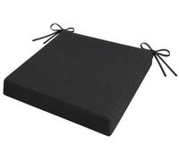 CLP Coussin d'assise pour Chaise de Jardin Sibell ou Kiran, 5 cm de Rembourrage, Tissu Oxford 600D, Fermeture Eclair, Assise 36-40 cm Couleur Gris foncé