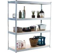 CLP Etagère De Rangement Pour Charges Lourdes 160 x60x180 cm , Argent