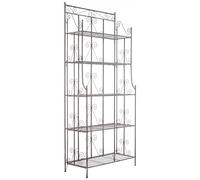 CLP Étagère sur Pied Ciara I Étagère métallique pour Plantes de Style campagnard I 5 étagères Pliables, Couleur: Bronze