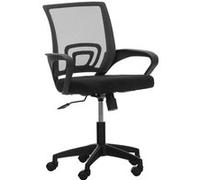 CLP Fauteuil de bureau Auburn en maille avec hauteur réglable et pivotant , Noir Noir G