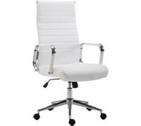 CLP Fauteuil de bureau Kolumbus similicuir , Blanc Blanc G