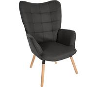 CLP Fauteuil Garding Tissu,gris foncé