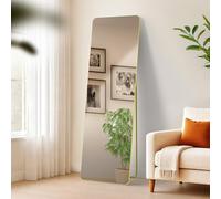 CLP Grand Miroir Gurnee, Miroir à Poser et Miroir Mural en Un, Miroir intégral Cadre métallique en Plusieurs Tailles et Couleurs, Couleur:Or Brillant, Taille:160x50 cm