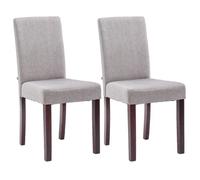 Lot de 2 chaise clp en bois non empilable non pliable interieur H. 91 cm gris Gris clair G