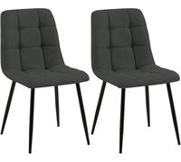 Lot de 2 Chaises de salle à manger Tilde - Tissu