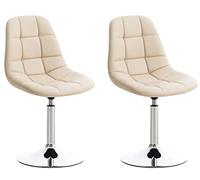 Lot de 2 chaise clp interieur non empilable non pliable H. 84 cm en metal beige beige G