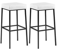 Lot de 2 tabourets de bar - Noir