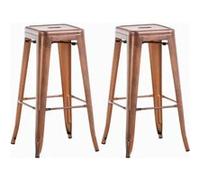 CLP Lot de 2 tabourets de bar Joshua , Cuivre Cuivre G
